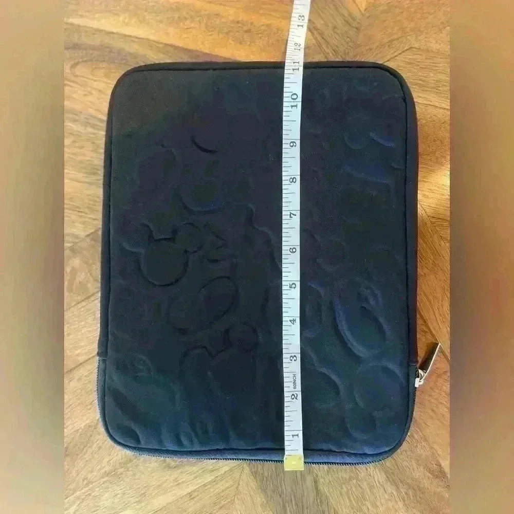 Disney black tablet protective sleeve with zipper closure